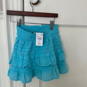 Blue Ruffled Skirt